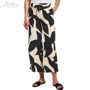 Street One broek 379189 Zwart Ecru